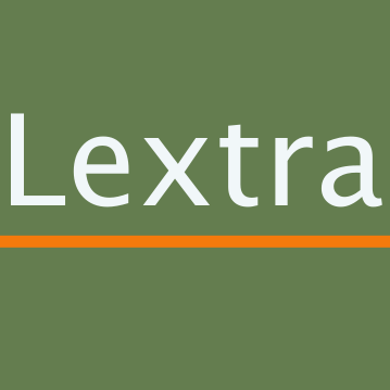 Logotipo da Lextra, grande